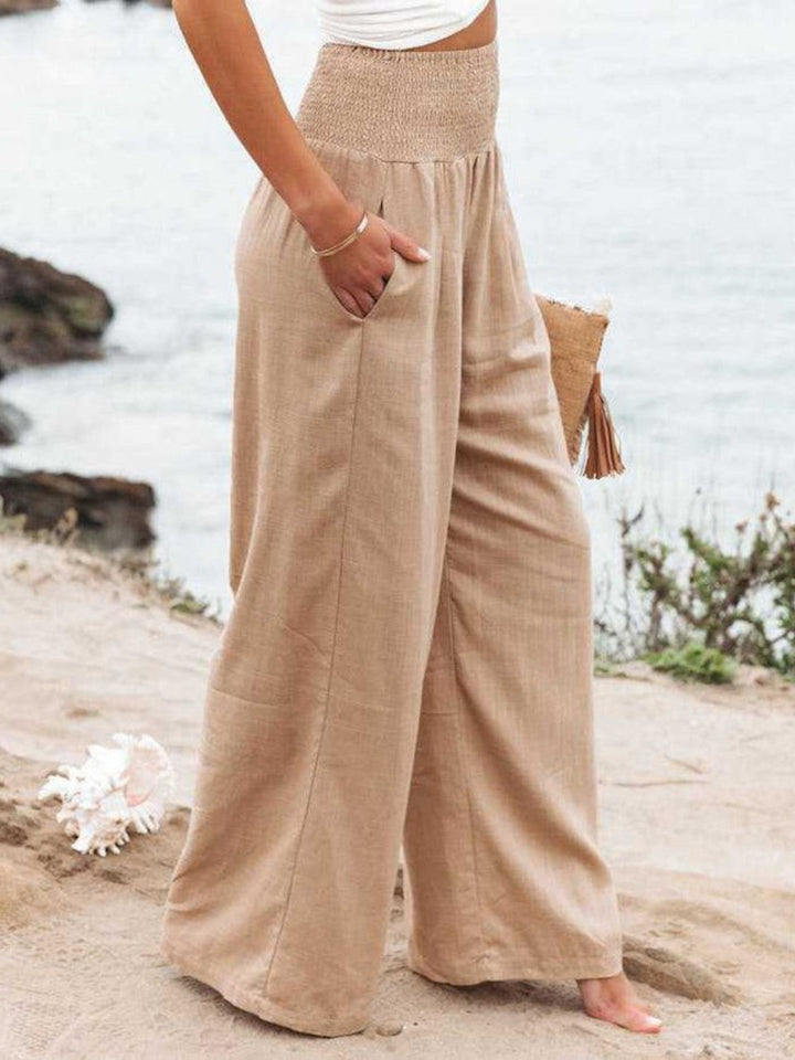 Aurelia | Remi Wide-Leg Linen-Look Trousers