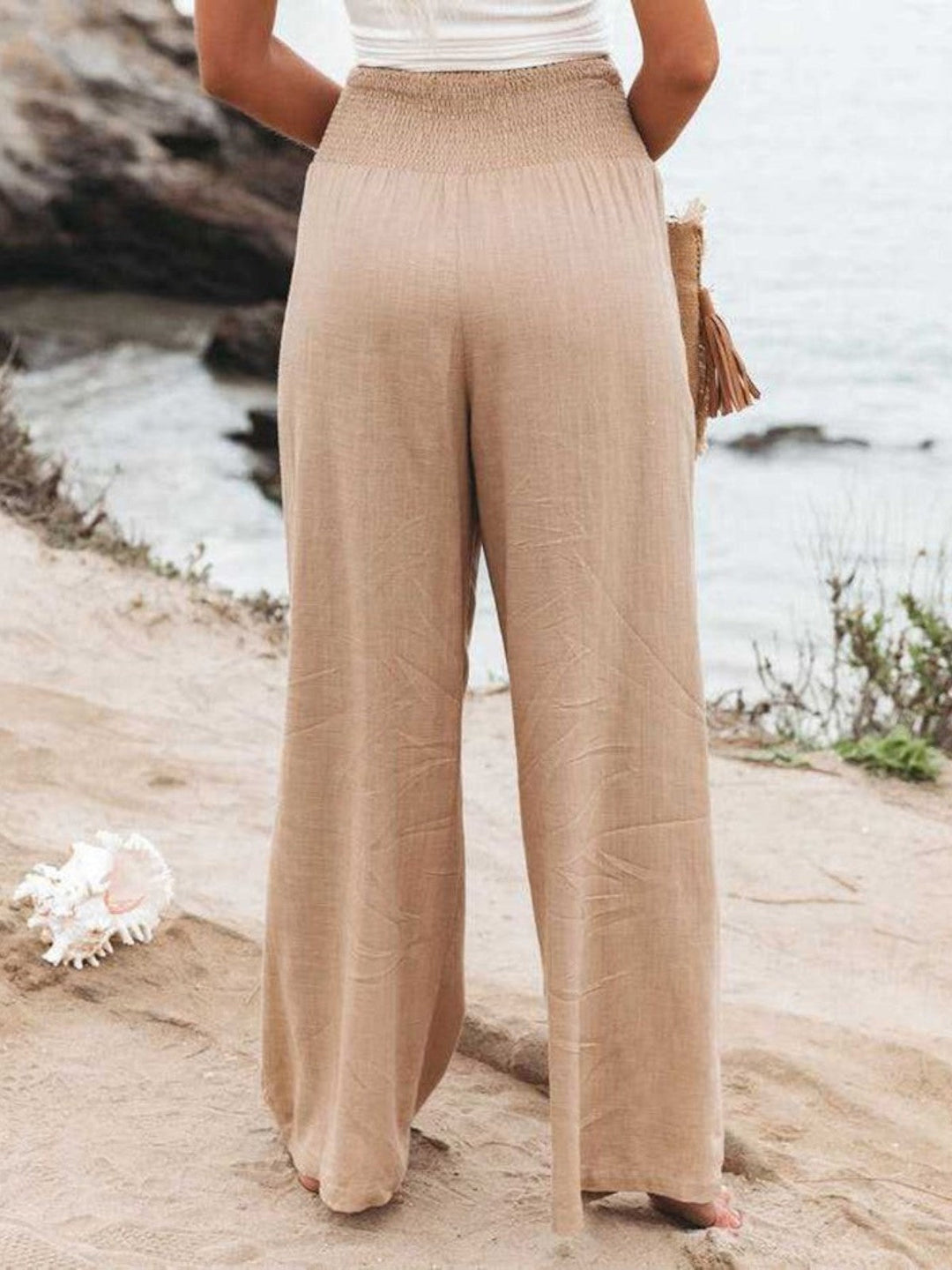 Aurelia | Remi Wide-Leg Linen-Look Trousers