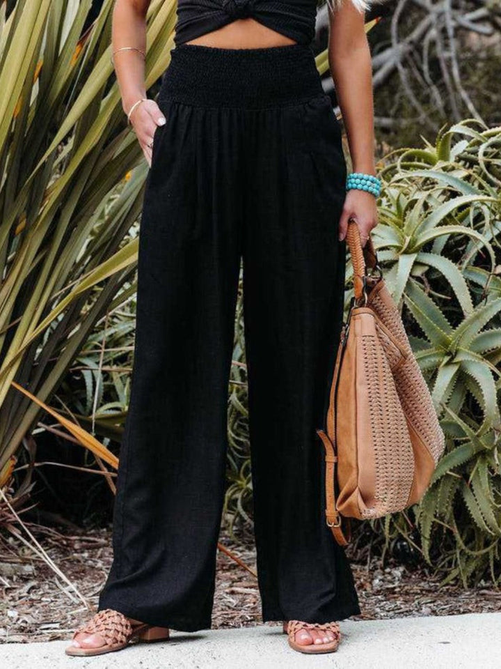 Aurelia | Remi Wide-Leg Linen-Look Trousers
