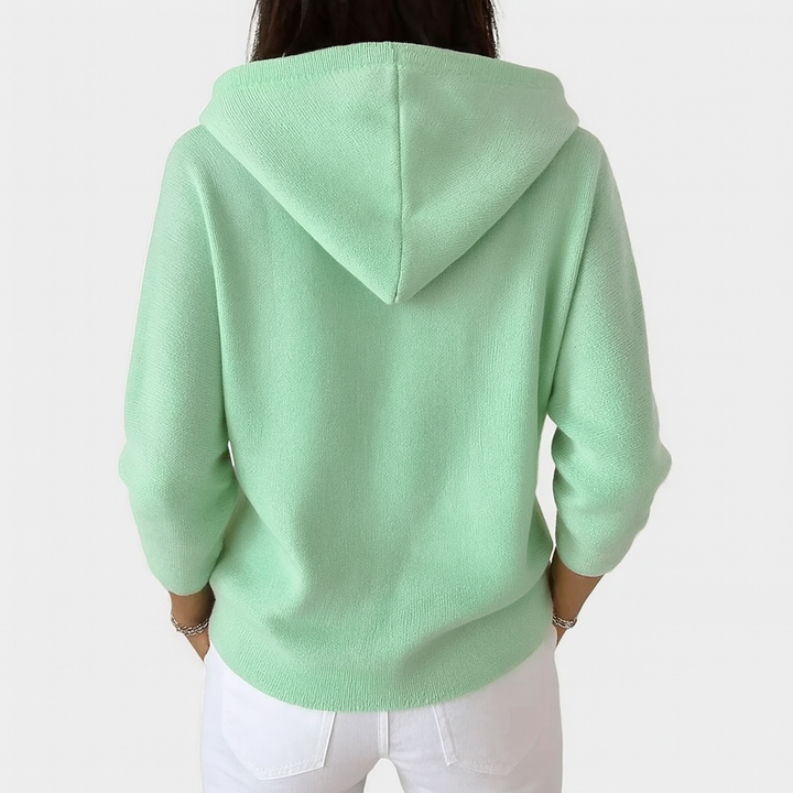 Roisin – Hooded Button-Down Knit Cardigan