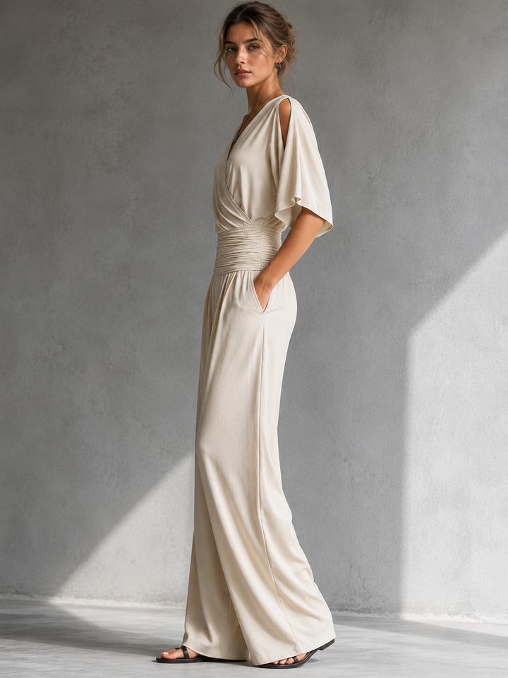 Yvonne – Wide Leg Wrap Jumpsuit