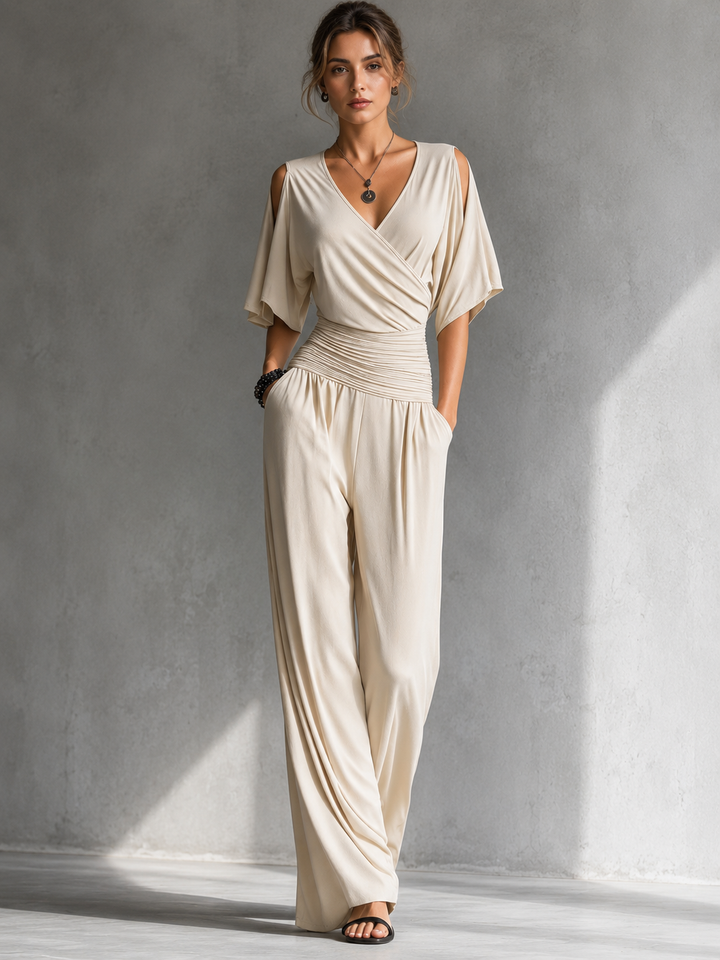 Yvonne – Wide Leg Wrap Jumpsuit