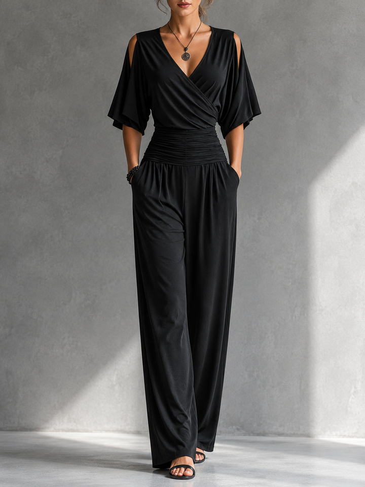 Yvonne – Wide Leg Wrap Jumpsuit