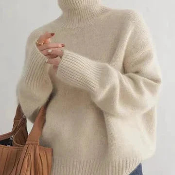 Beryl – Oversized Turtleneck Knit Jumper