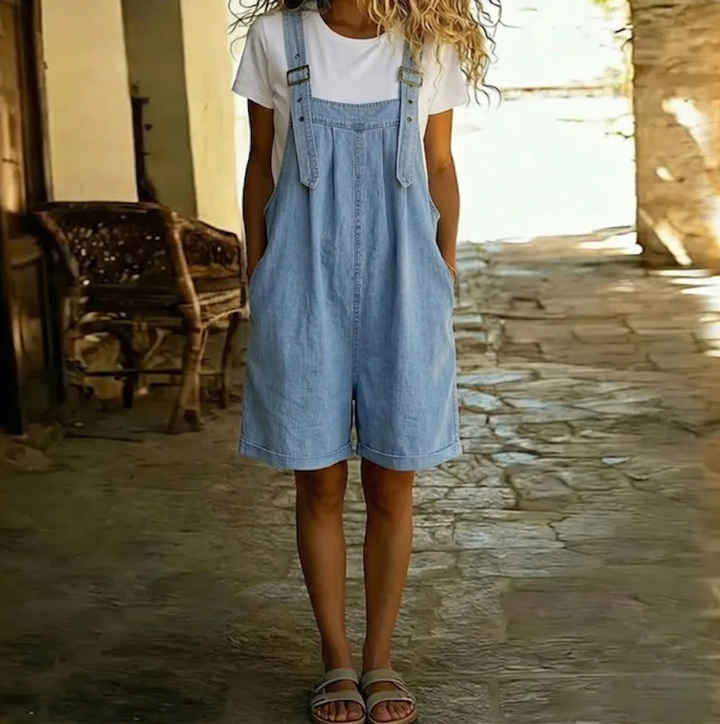 Isabella | Denim Short Dungarees