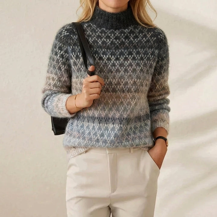 Audrey – Fair Isle Turtleneck Knit Jumper