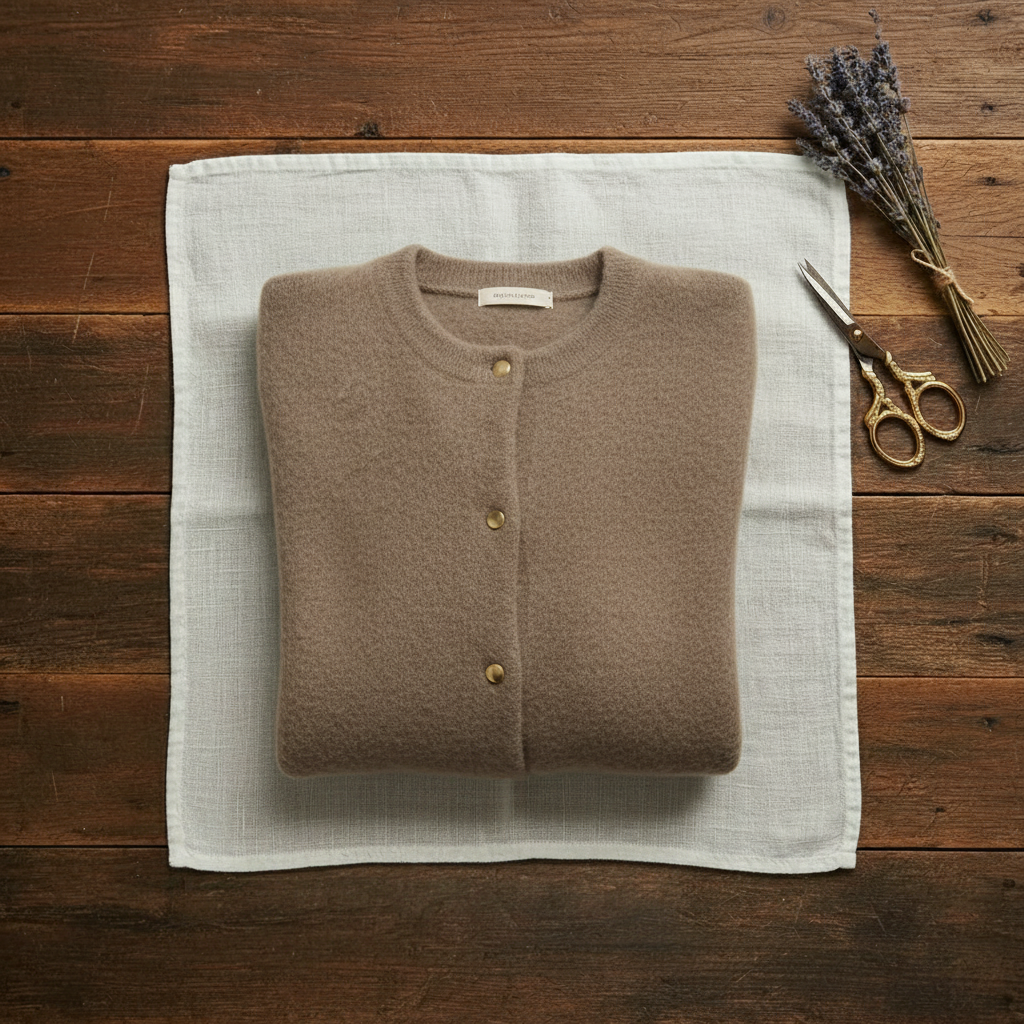 Theresa – Longline Cardigan with Gold Buttons
