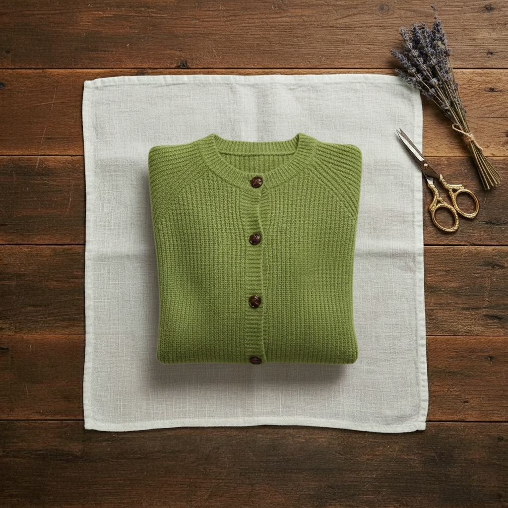 Georgiana – Ribbed Button-Front Knit Cardigan