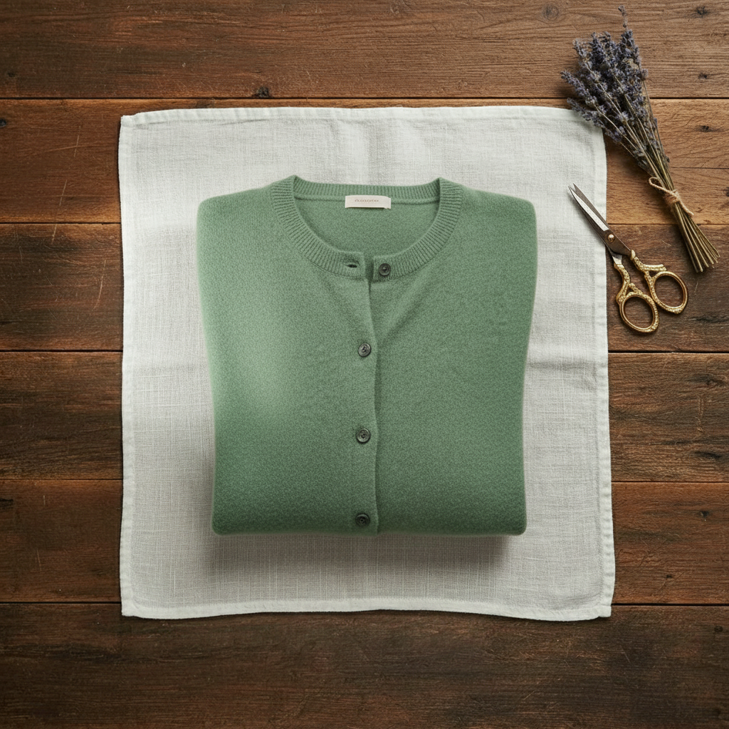 Brenda – Crew Neck Button-Front Knit Cardigan