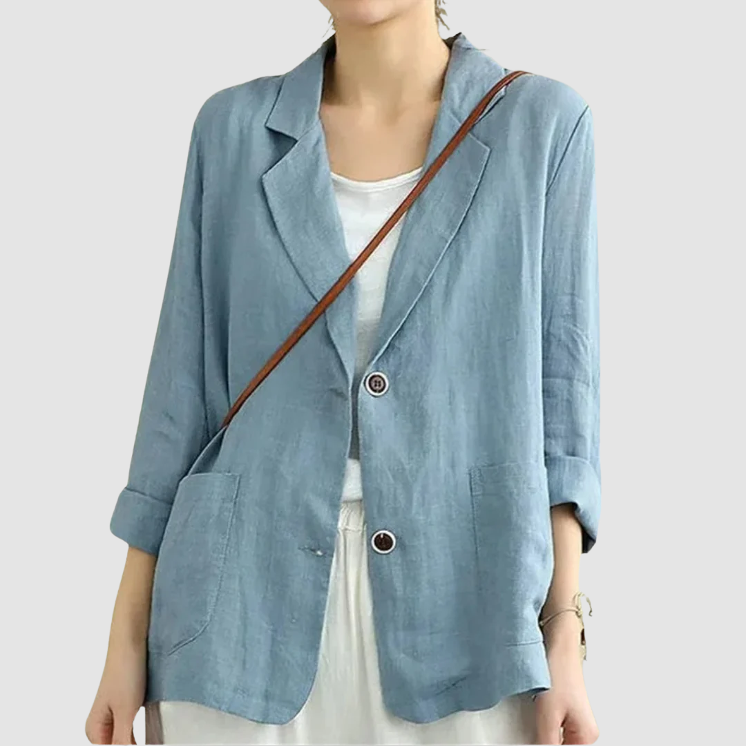 Lorna – Casual Linen-Like Structured Blazer