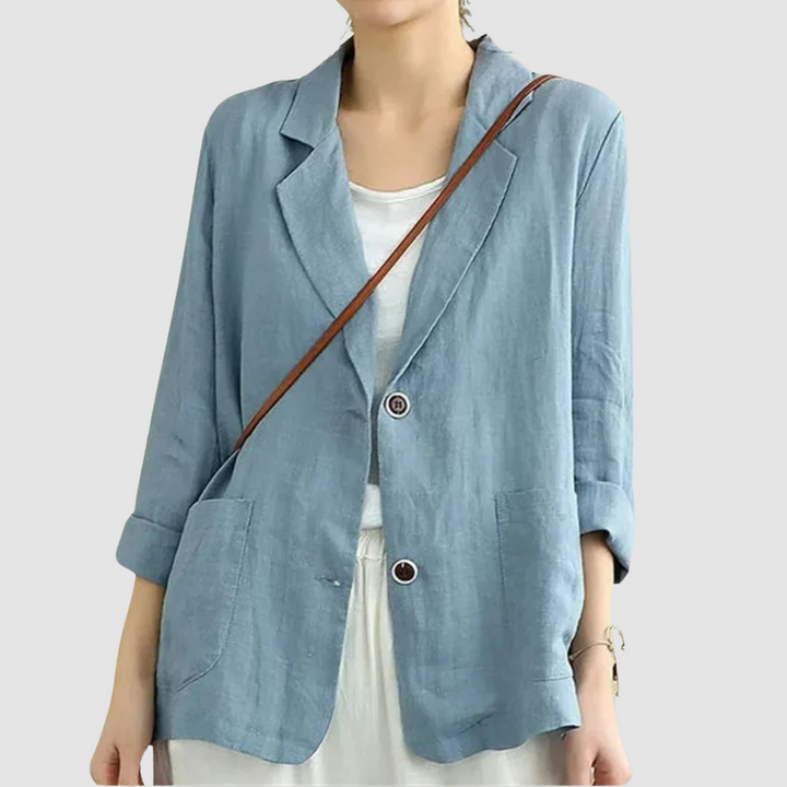 Lorna – Casual Linen-Like Structured Blazer