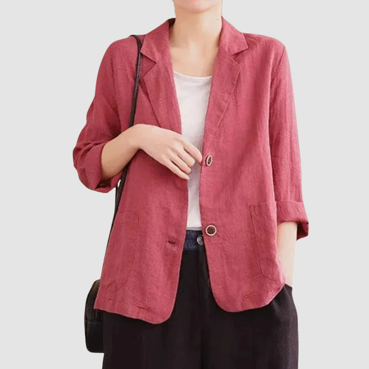 Lorna – Casual Linen-Like Structured Blazer