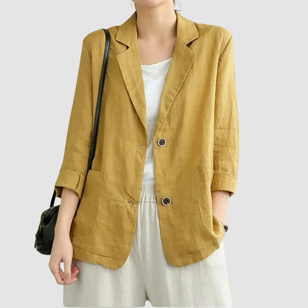 Lorna – Casual Linen-Like Structured Blazer