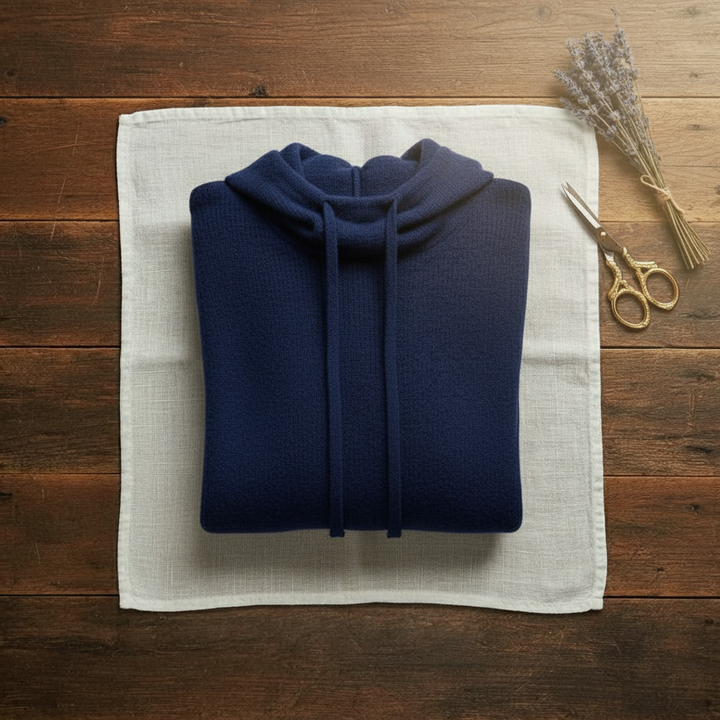 Marisa – Cowl Neck Drawstring Knit Jumper