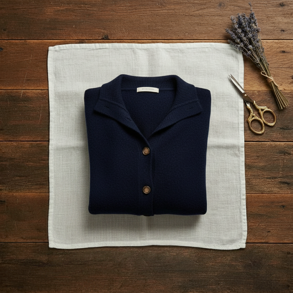 Delia – Collared Button-Down Knit Cardigan