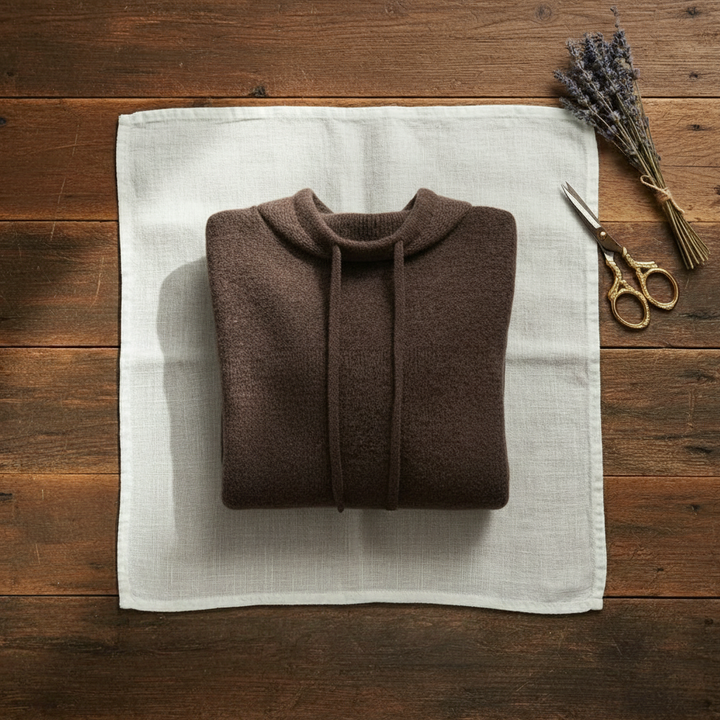 Marisa – Cowl Neck Drawstring Knit Jumper