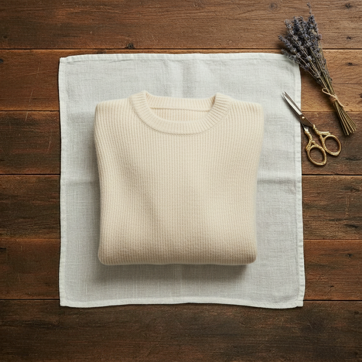 Agnes – Ribbed Knit Crewneck Jumper