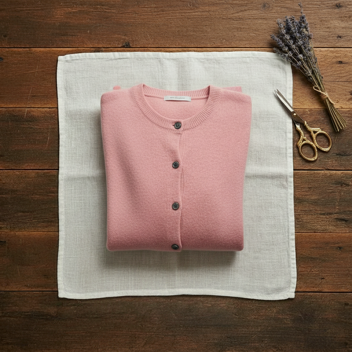 Georgiana – Ribbed Button-Front Knit Cardigan