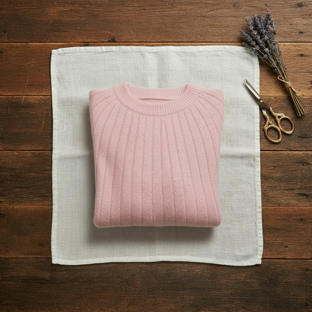 Agnes – Ribbed Knit Crewneck Jumper