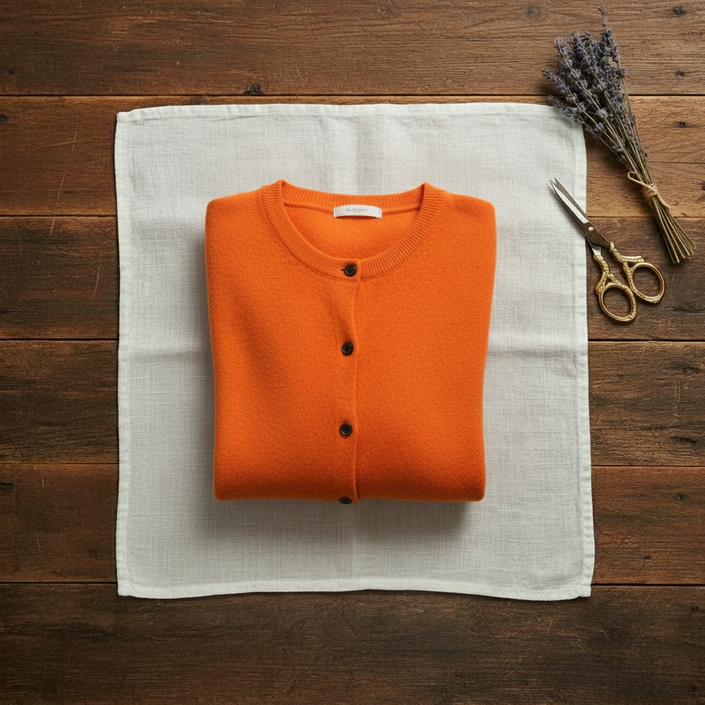 Brenda – Crew Neck Button-Front Knit Cardigan
