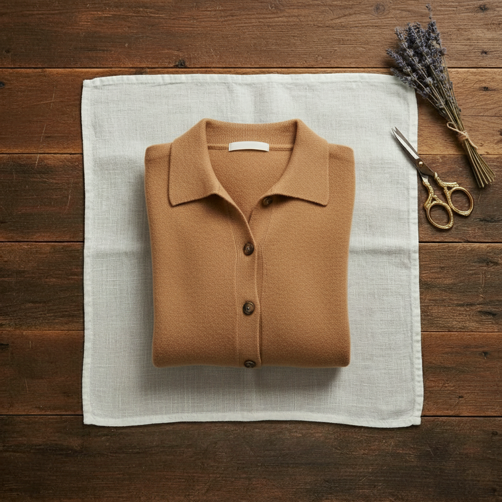 Delia – Collared Button-Down Knit Cardigan