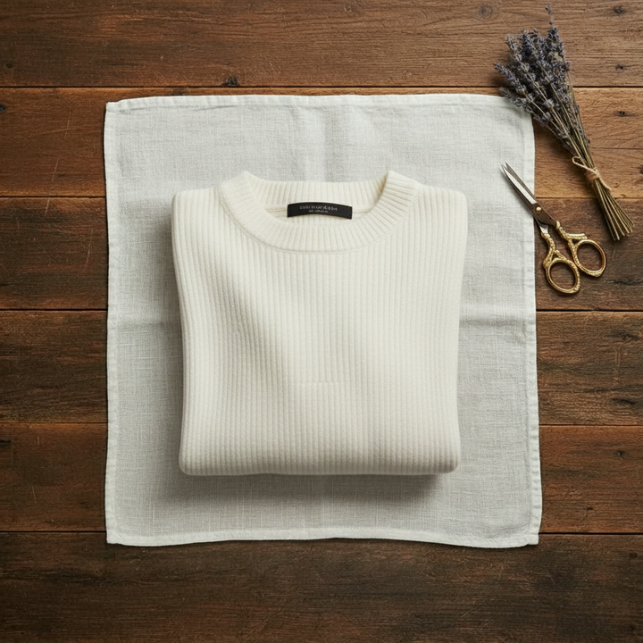 Agnes – Ribbed Knit Crewneck Jumper