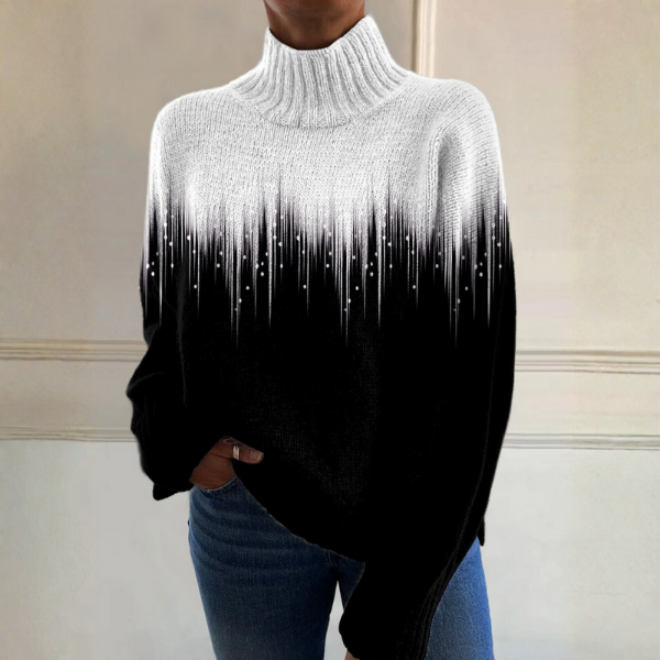Lucasta – Gradient Knit Turtleneck Jumper