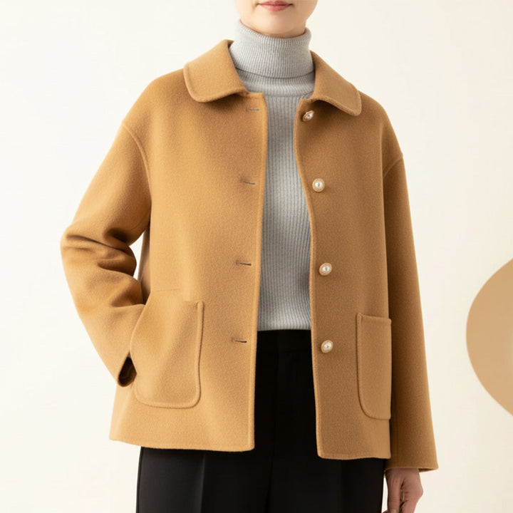 Beverley – Elegant Pearl Button Jacket