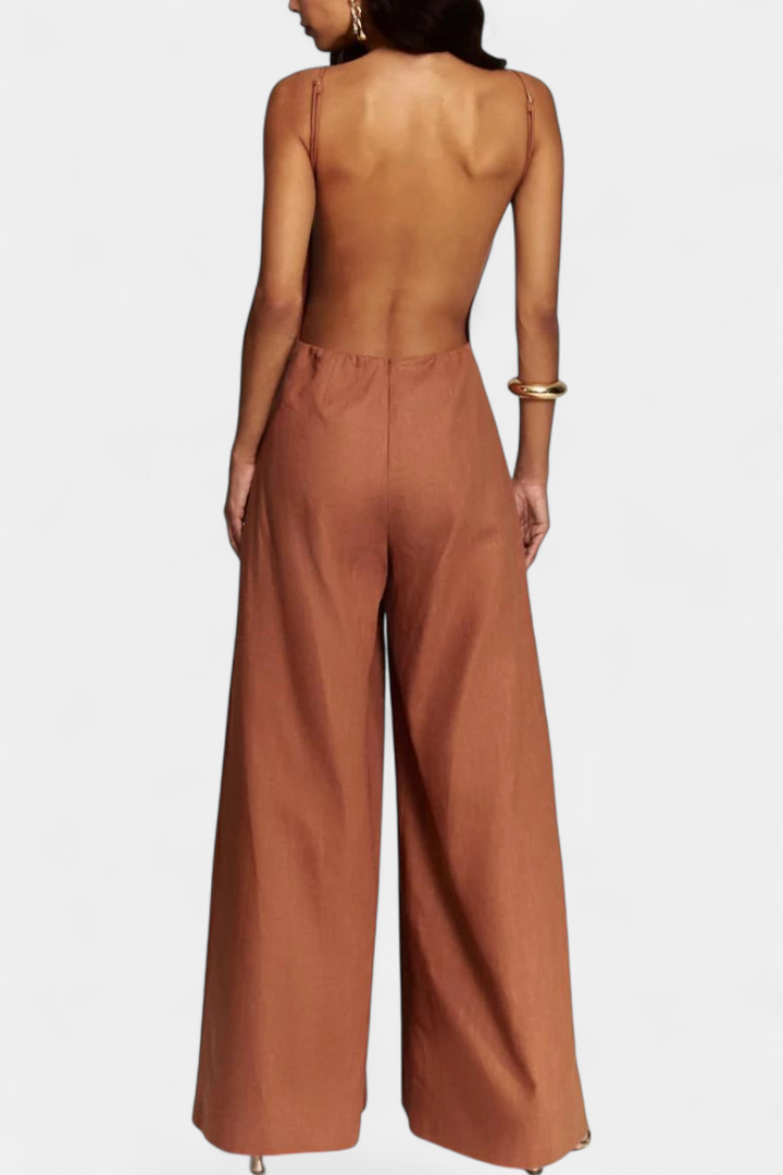 Georgiana – Wide Leg Structured Jumpsuit