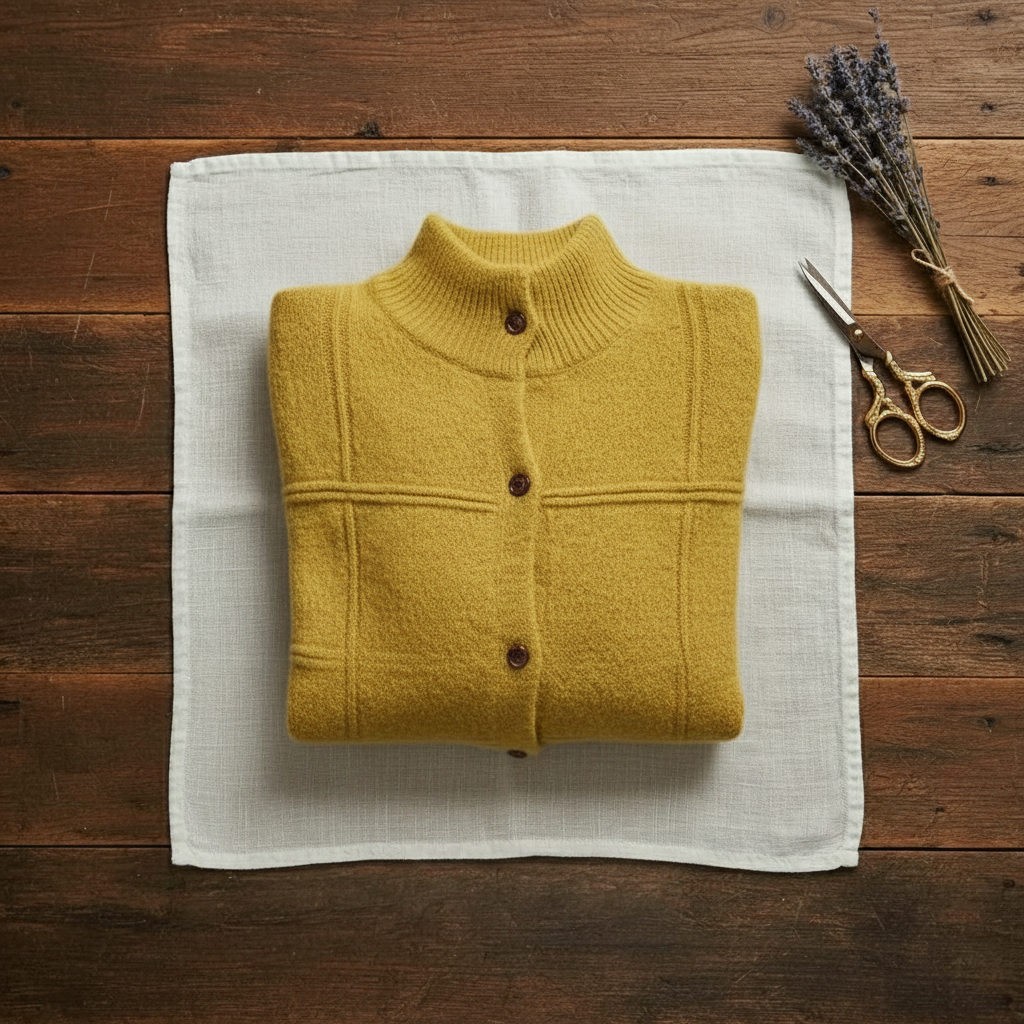 Kay – Mock Neck Button-Front Knit Cardigan