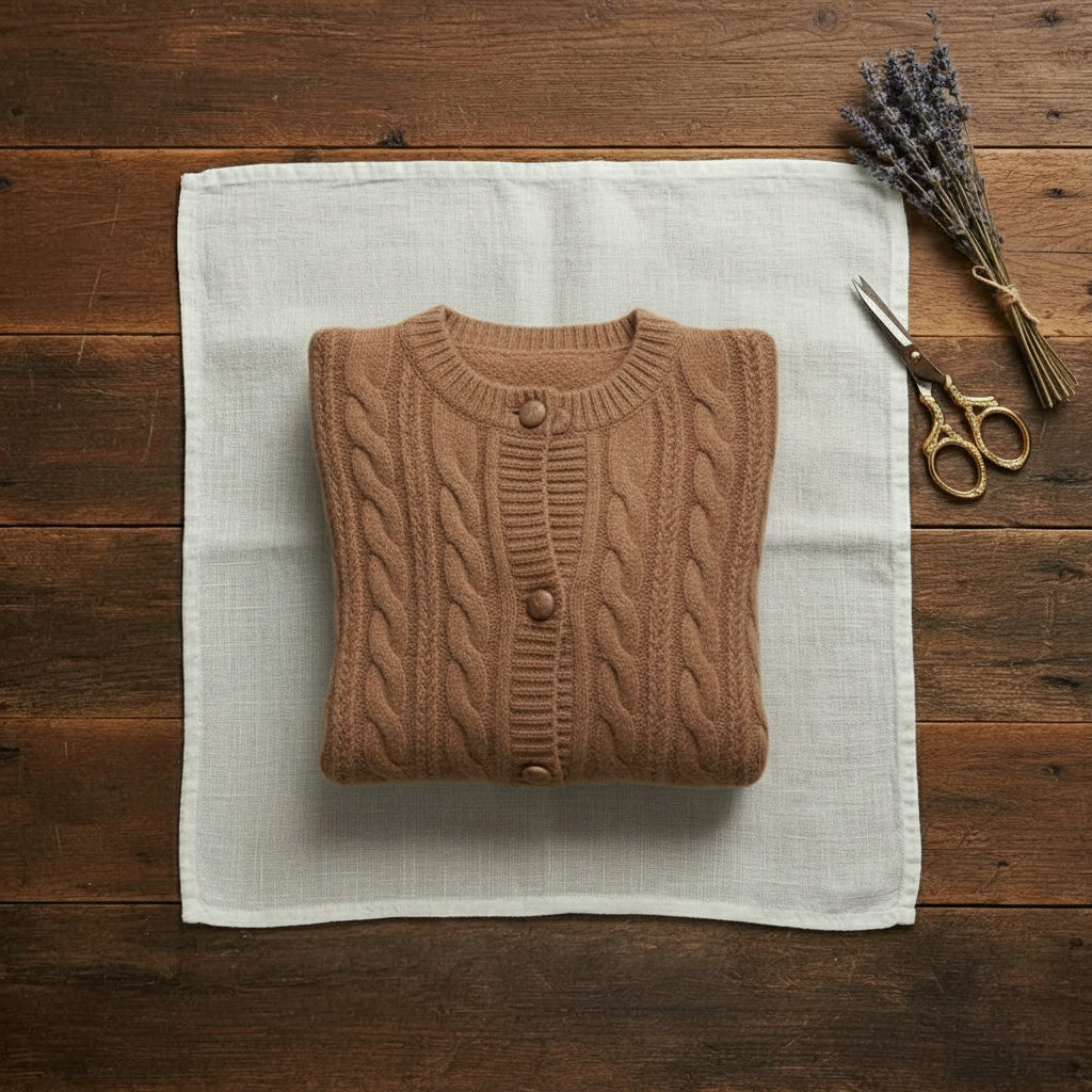 Vivien – Cable Knit Button-Front Cardigan