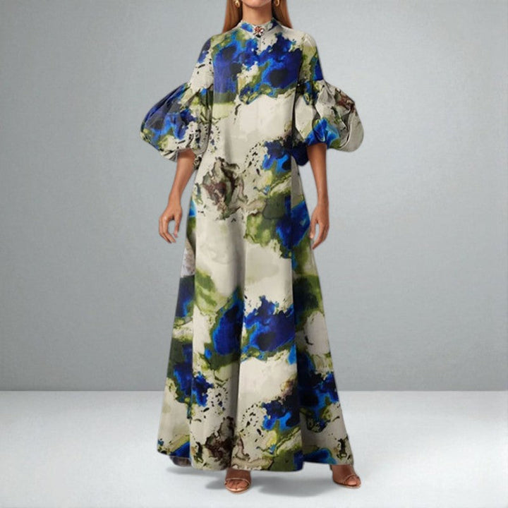 Sequoia | Elegant Watercolour Maxi Dress