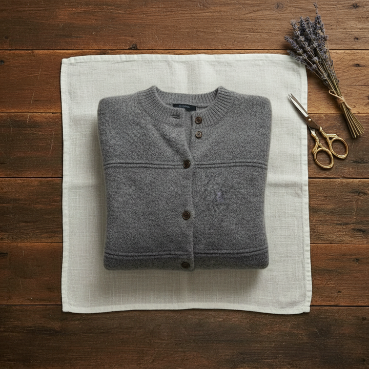 Kay – Mock Neck Button-Front Knit Cardigan