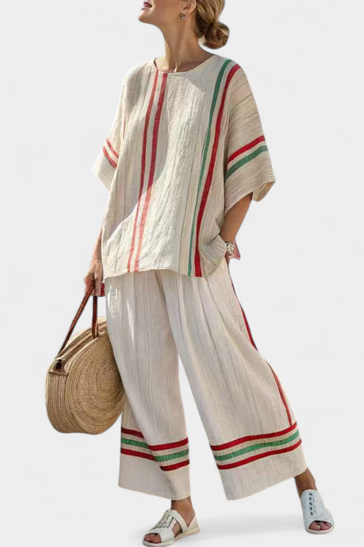Payton | Comfortable Boho Print Blouse & Loose-Fit Trousers