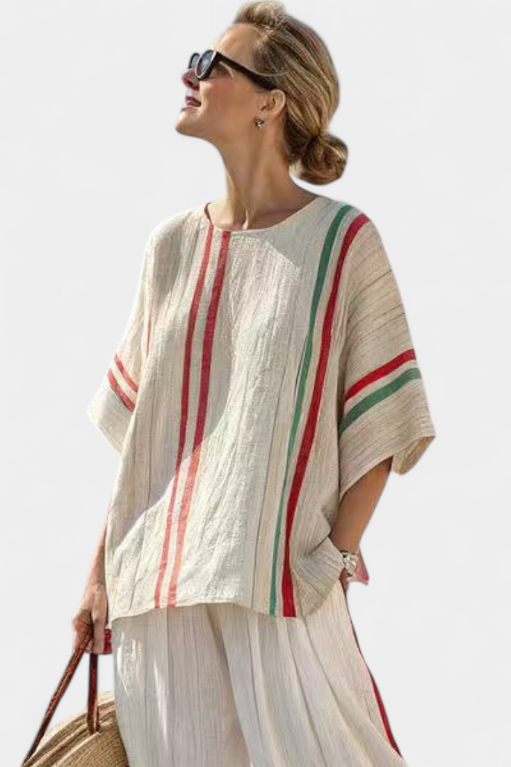 Payton | Comfortable Boho Print Blouse & Loose-Fit Trousers