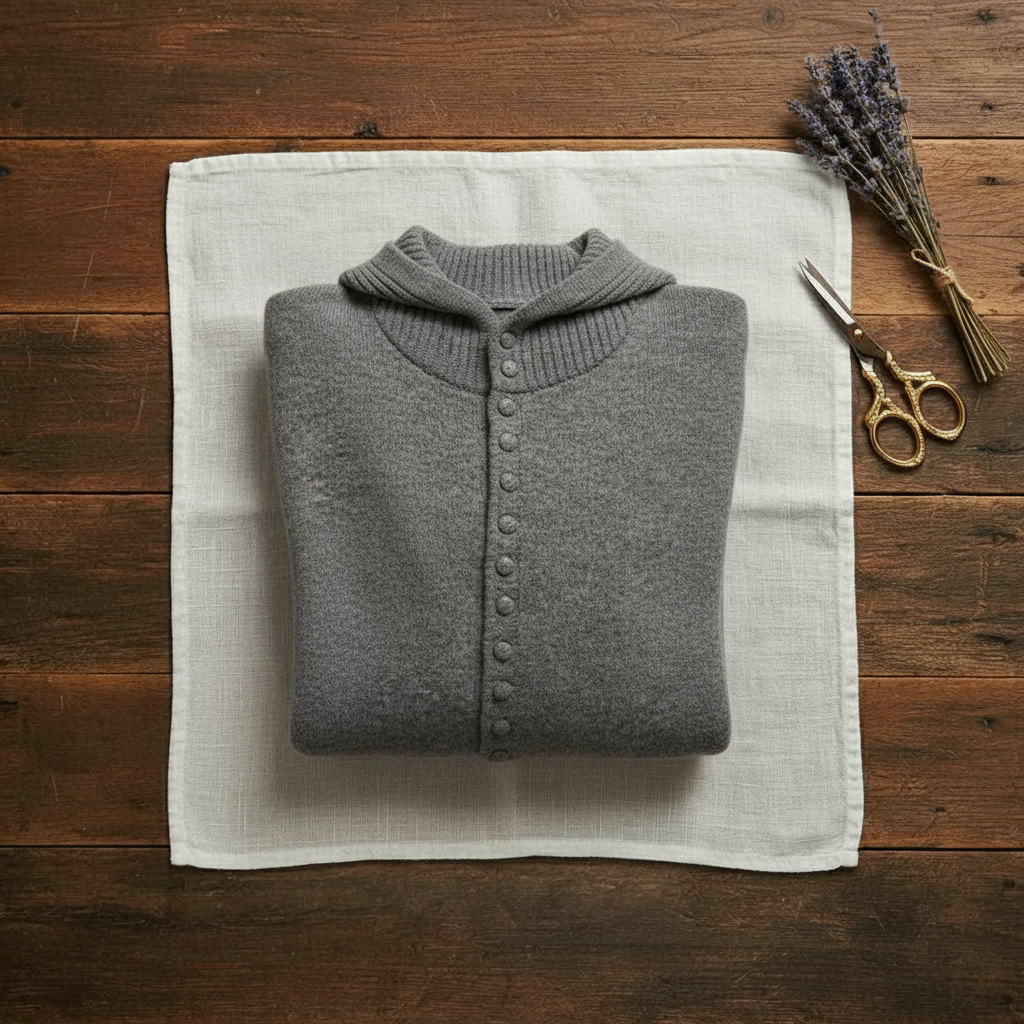 Saskia – Hooded Button-Front Knit Cardigan