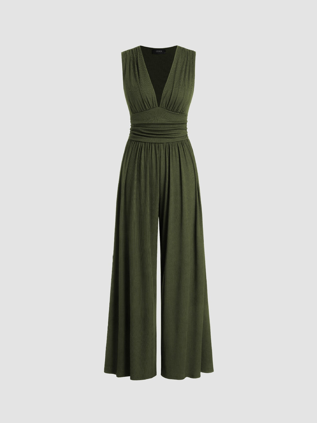 Nuala – Wide Leg Ruched Jumpsuit