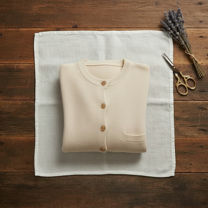 Joanna – Button-Front Ribbed Knit Cardigan
