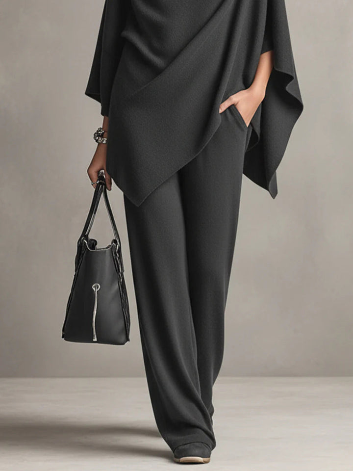 Mallory | Elegant Drape Two-Piece Set
