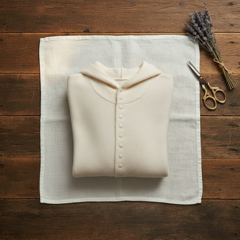 Saskia – Hooded Button-Front Knit Cardigan