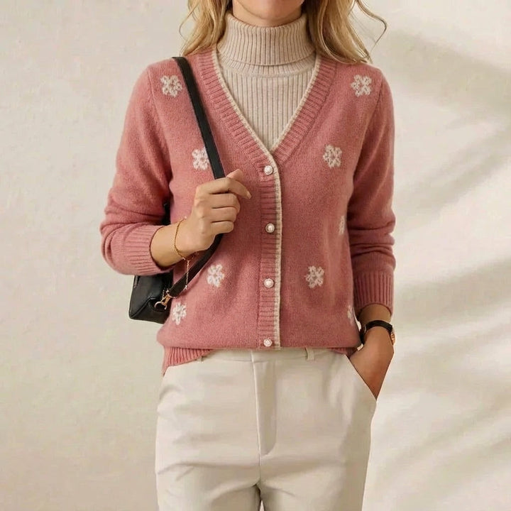 Polly – Floral Embroidered Knit Cardigan