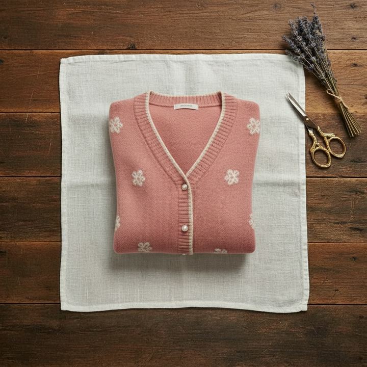 Polly – Floral Embroidered Knit Cardigan