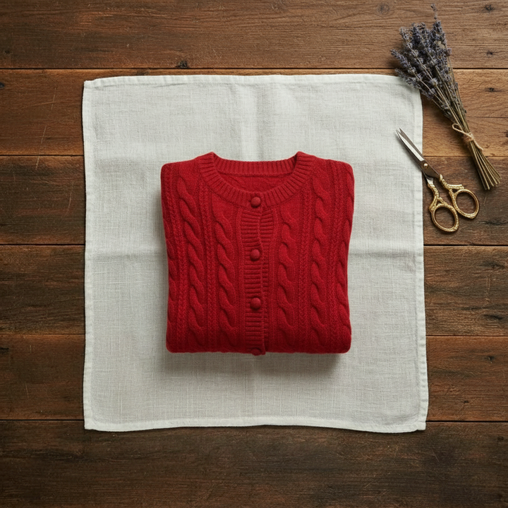 Vivien – Cable Knit Button-Front Cardigan