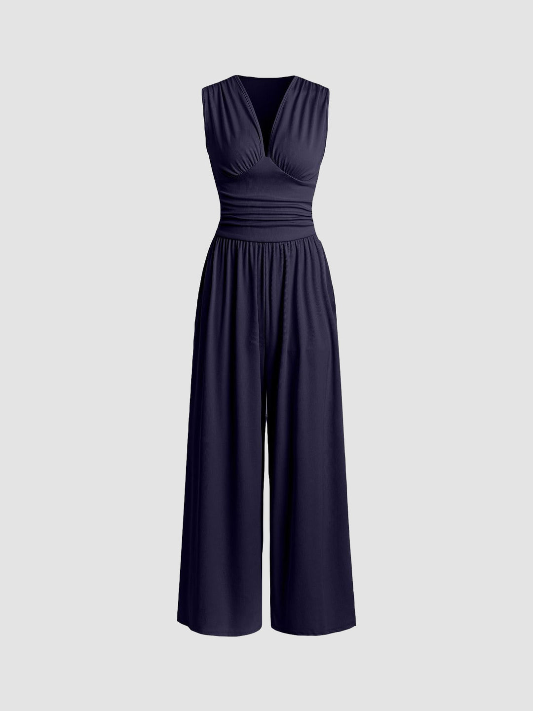 Nuala – Wide Leg Ruched Jumpsuit