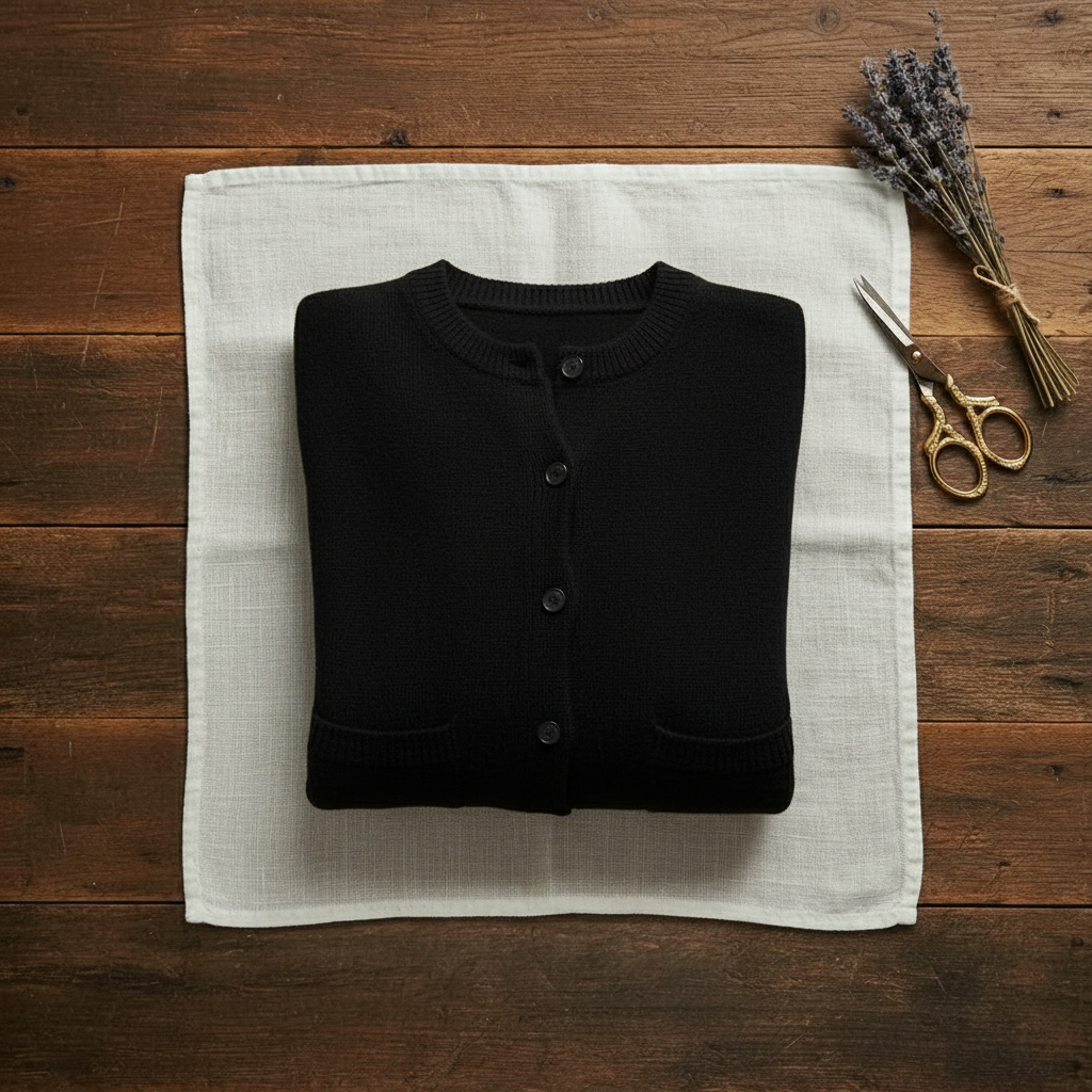 Joanna – Button-Front Ribbed Knit Cardigan