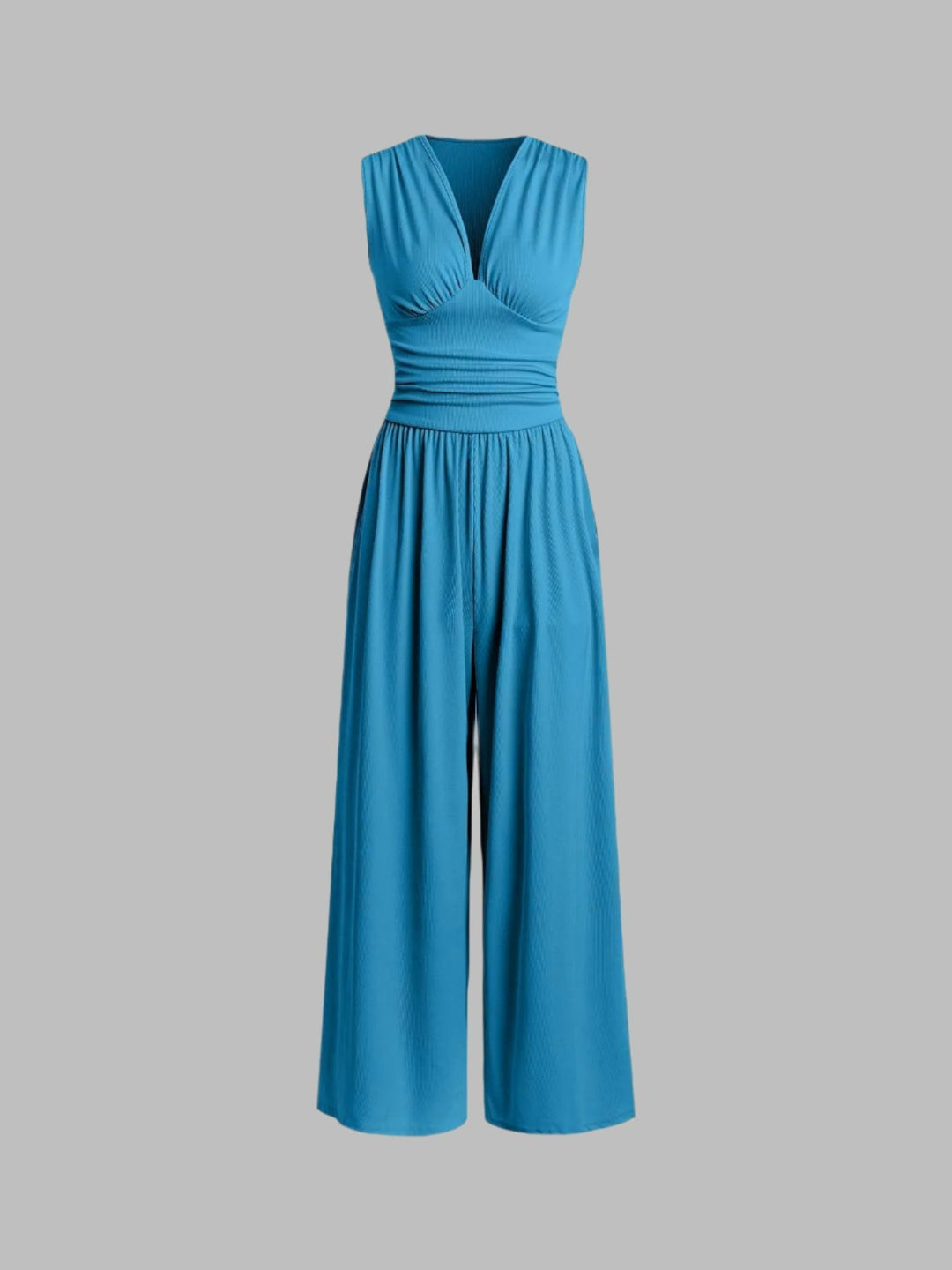 Nuala – Wide Leg Ruched Jumpsuit