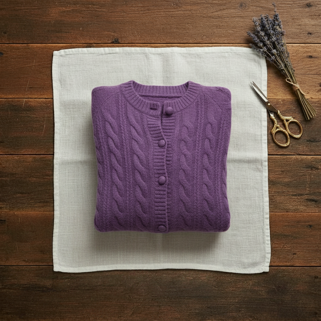 Vivien – Cable Knit Button-Front Cardigan