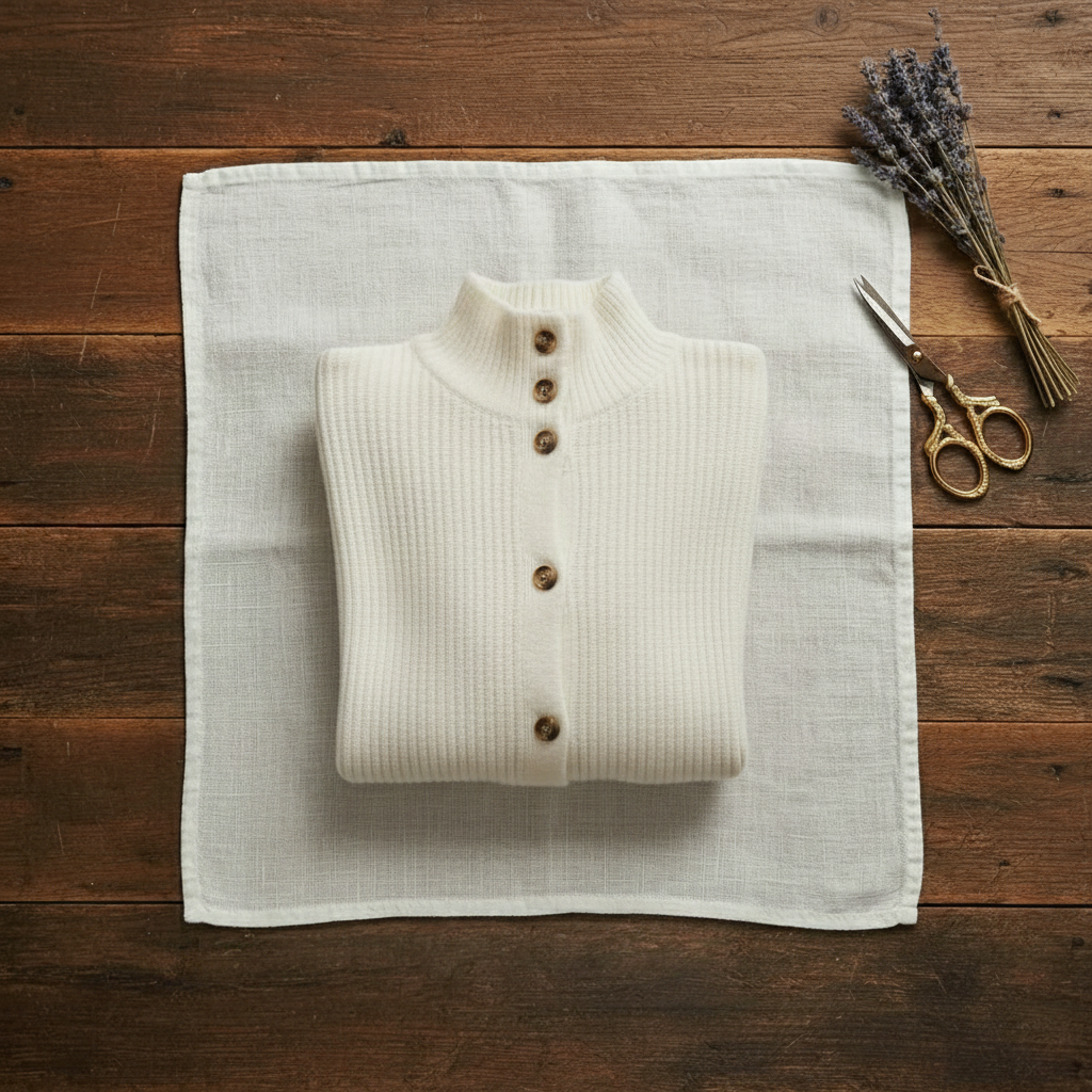 Elowen – Ribbed Button-Up Knit Cardigan
