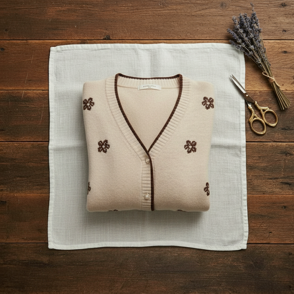 Polly – Floral Embroidered Knit Cardigan