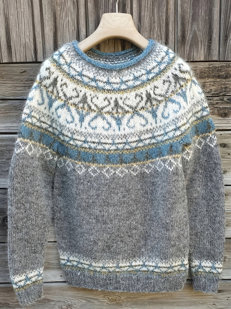 Clarissa – Nordic Fair Isle Knit Jumper